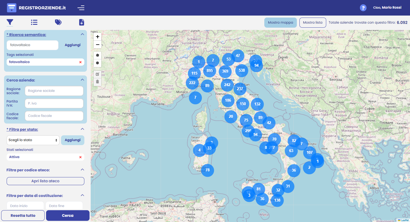 Mappa interattiva
